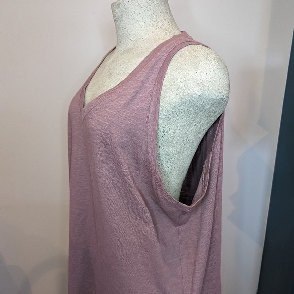 MADEWELL V-Neck Knit Tank Top in Fig Size 1x, new - Picture 3 of 15